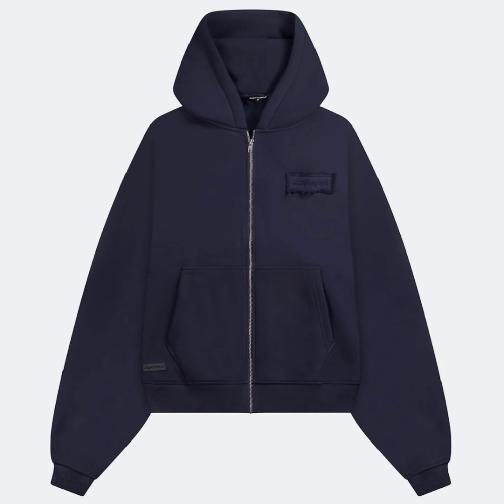 Navy Zip Hoodie (Size M)